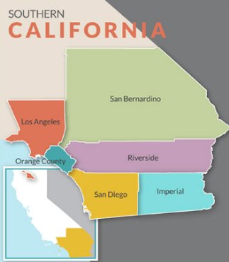 Service Areas in Southern California for carpet repair and carpet stain removal